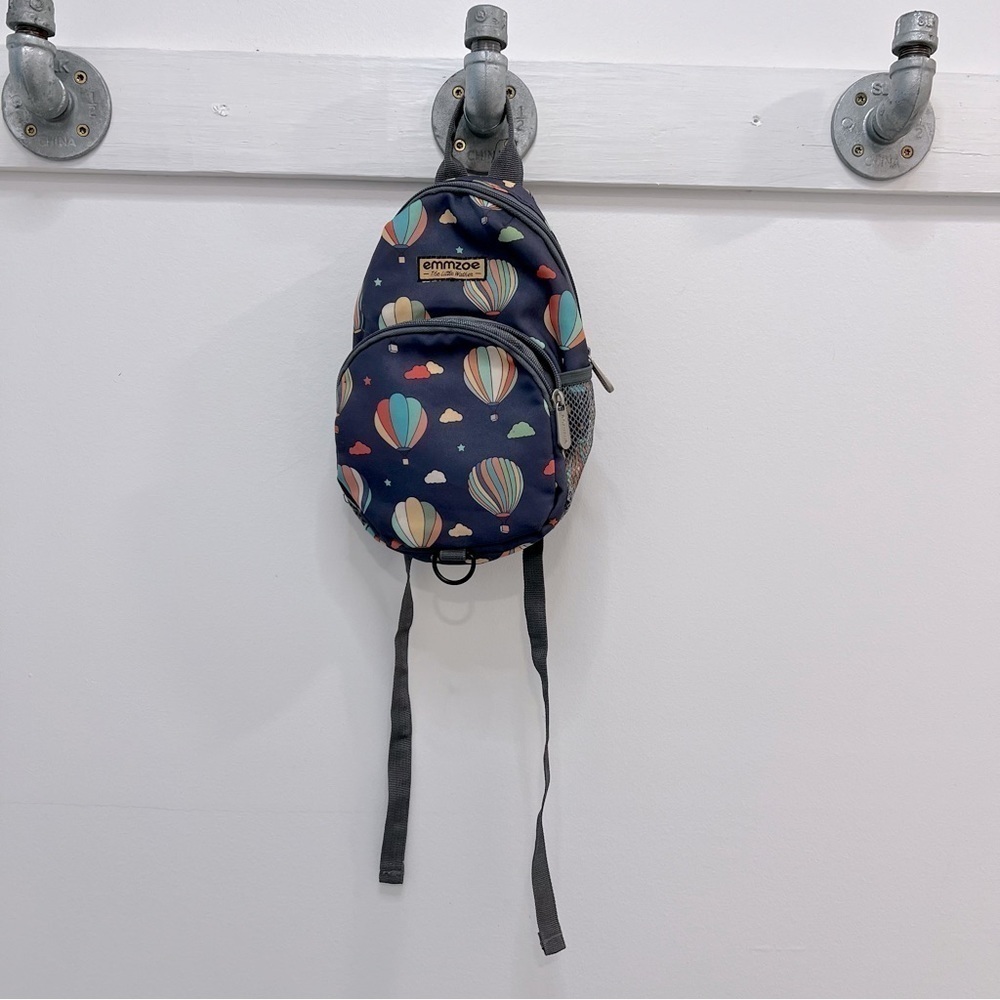 Emmzoe The Little Walker backpack with Hot Air Balloons